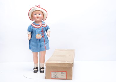 Lot 722 - An unusual Marks & Spencer Gloria composition doll, in original box