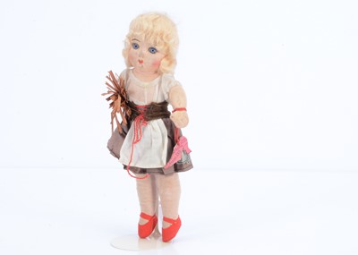 Lot 730 - A rare Chad Valley Cinderella cloth pantomime doll, 1926/27