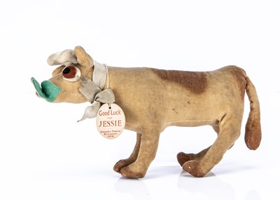 Lot 733 - A rare Chad Valley Jessie the cow from Jack and the Beanstalk pantomime toy, 1939-40