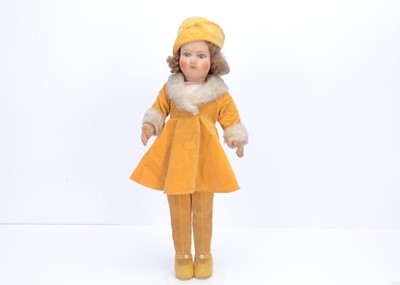 Lot 743 - A 1930s Chad Valley long legged girl doll