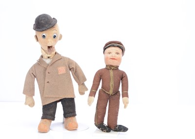 Lot 760 - Two Chad Valley male dolls, 1930s