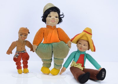 Lot 776 - Three Norah Wellings dolls from around the world