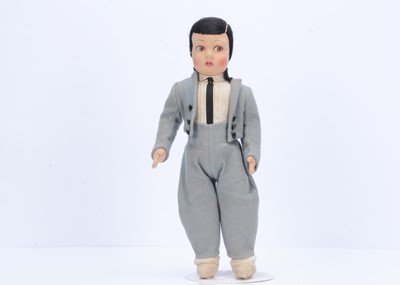 Lot 786 - A continental felt boy doll