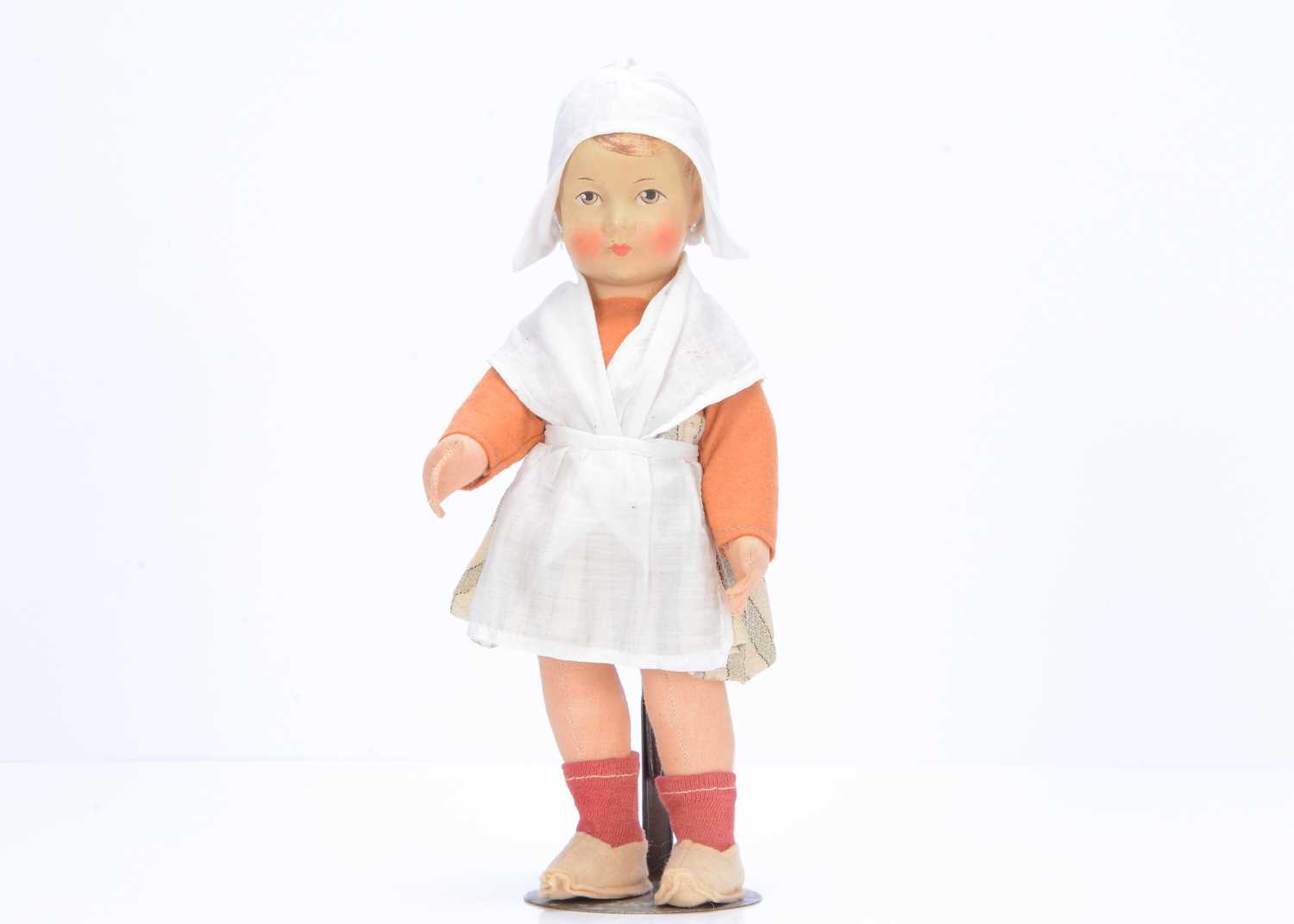 Lot 787 - A small Bing cloth Dutch girl doll
