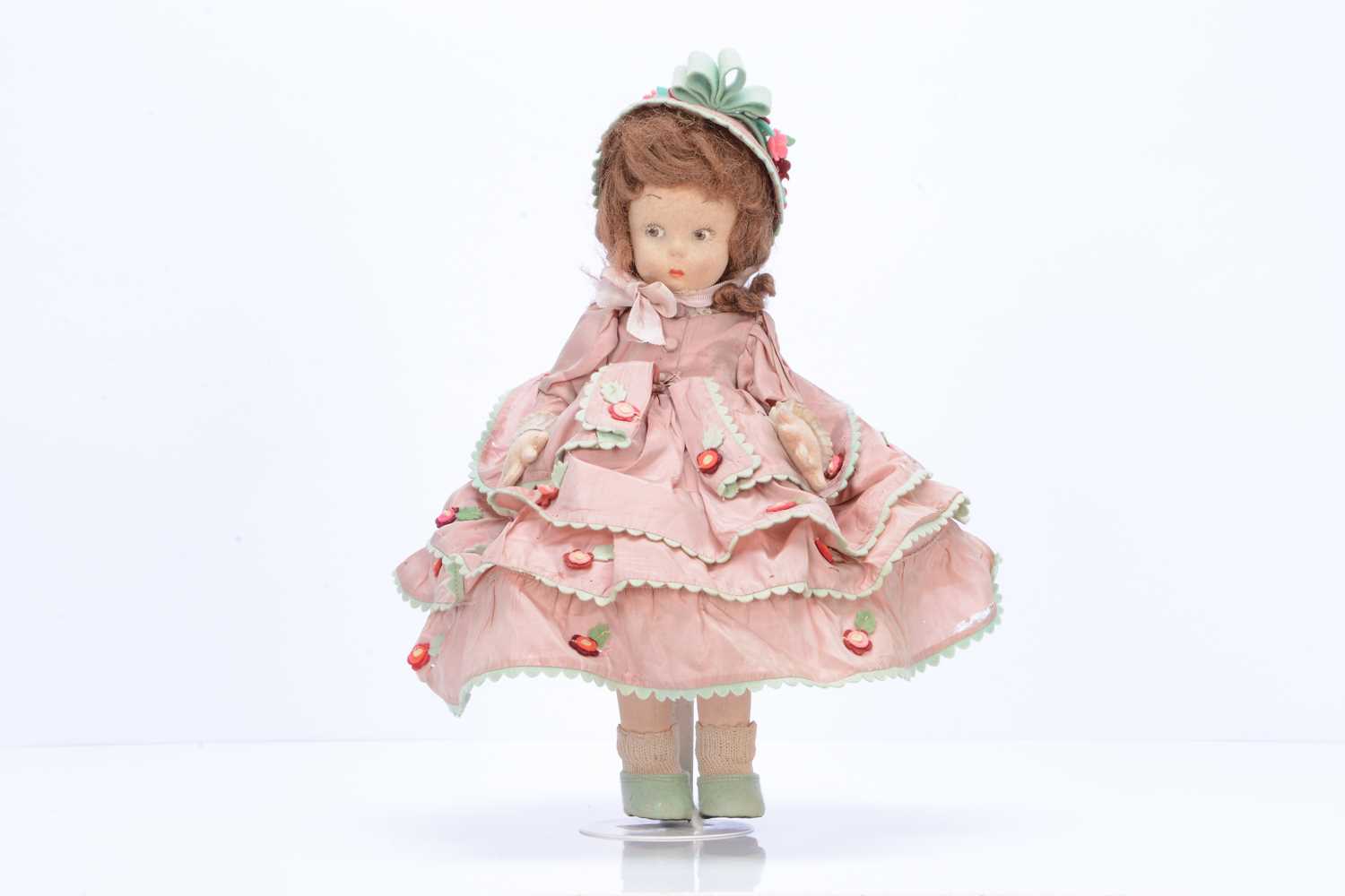 Lot 789 - A Lenci style felt doll, 1930s