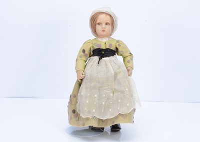 Lot 790 - A Lenci felt girl dolls, 1930s