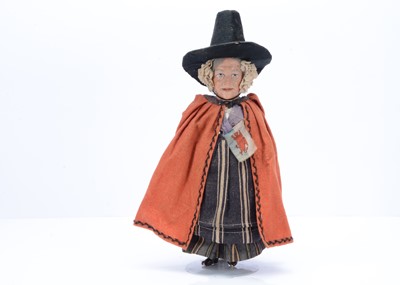 Lot 809 - A late 19th century German composition Welsh doll