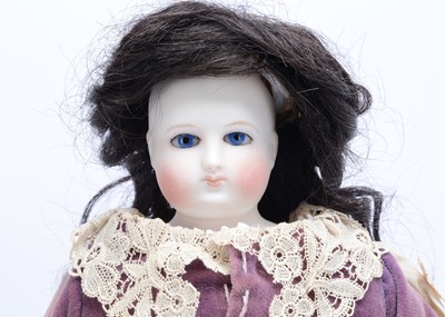 Lot 817 - A French bisque shoulder-head fashion doll