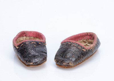 Lot 829 - A pair of 19th century dolls’ slippers