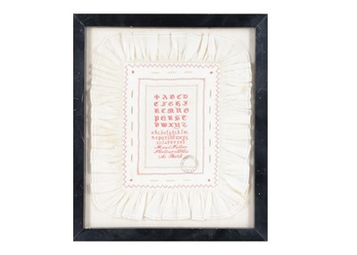 Lot 837 - A late 19th century school sampler