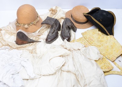 Lot 852 - Antique hats and clothing