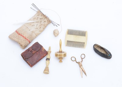 Lot 858 - 19th century doll’s accessories