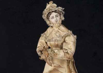 Lot 901 - An unusual 19th century papier-mache lady