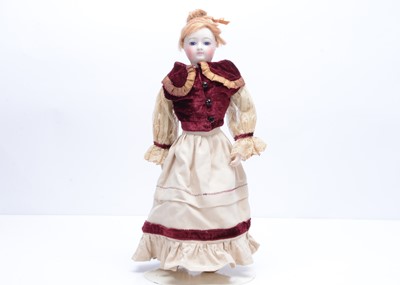 Lot 923 - A French bisque shoulder-head fashion doll