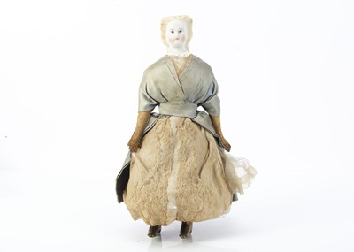 Lot 928 - A Kling bisque headed Autoperipatetikos clockwork walking doll 1860s