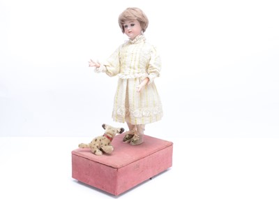 Lot 930 - A Leopold Lambert girl with performing dog automata