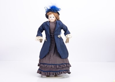 Lot 963 - A rare Blampoix Senior pressed bisque shoulder-head fashionable doll