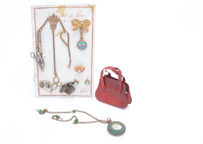 Lot 1001 - A French card of fashion doll jewellery