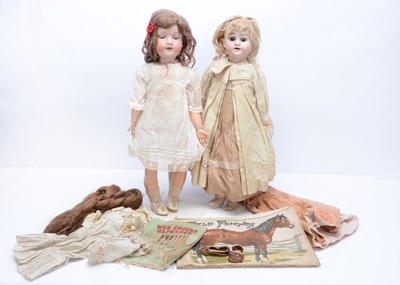 Lot 1008 - Two Armand Marseille child dolls