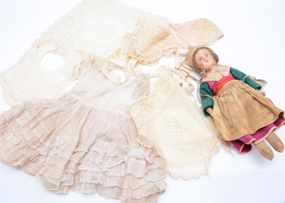 Lot 1011 - Baby and doll’s clothes and lace