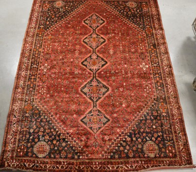 Lot 410 - A Persian woollen rug