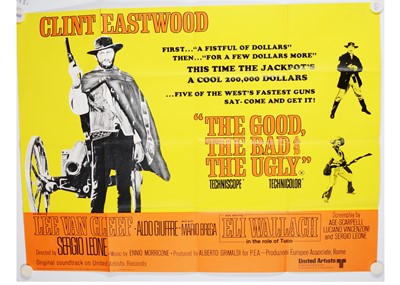 Lot 401 - The Good The Bad and The Ugly (1968 RR) UK Quad Poster