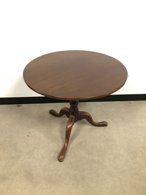 Lot 342 - A 19th century and later mahogany tripod table