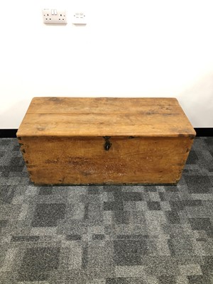 Lot 344 - A pine chest