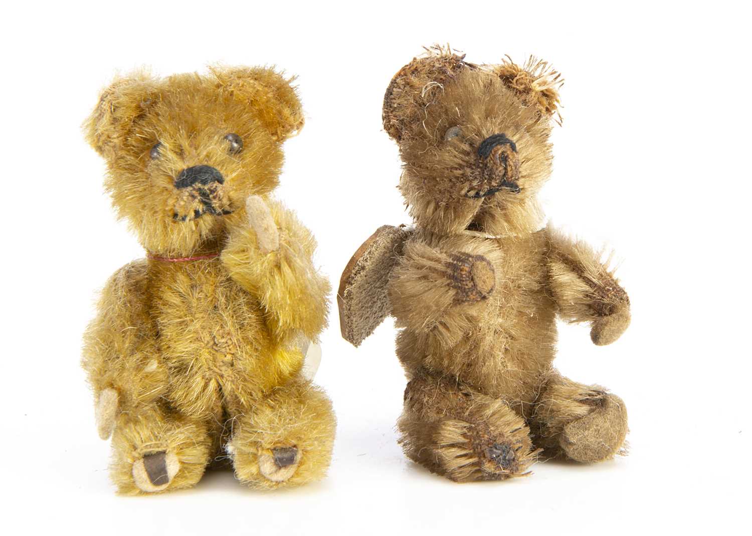 Lot 158 - Gerrard and Delbert -two miniature 1930's Schuco Teddy Bears
