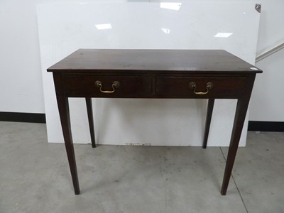 Lot 352 - A George III period mahogany side table