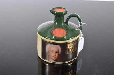 Lot 52 - A scarce stoneware ceramic jug of Glenfiddich 'Bonnie Prince Charlie' Scotch whisky