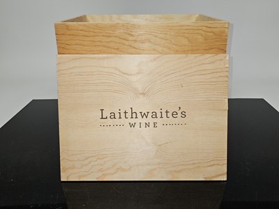 Lot 71 - Two modern wooden Laithwaite wine carry cases and a wooden crate