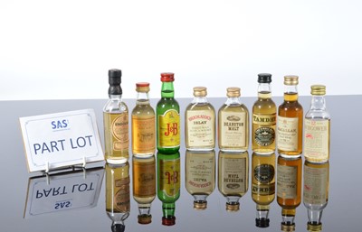 Lot 83 - A large collection of miniature whisky and spirits