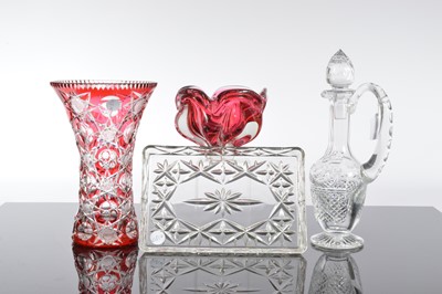 Lot 105 - Four glass items