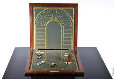 Lot 118 - A fine and rare Victorian parlour horseracing game