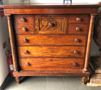 Lot 361 - A 19th century and later mahogany compactum