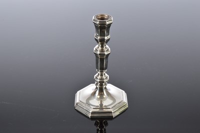 Lot 125 - A modern continental silver candlestick