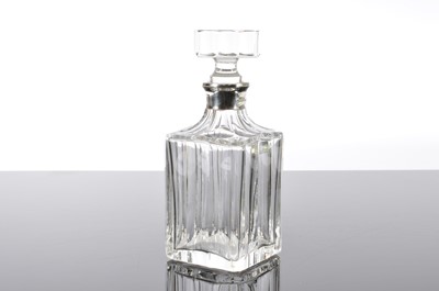 Lot 134 - A modern glass decanter and stopper