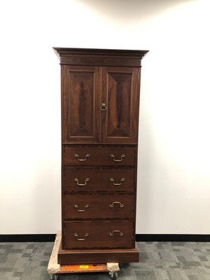 Lot 364 - A 20th century narrow cabinet