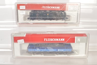 Lot 16 - Fleischmann Continental N Gauge Electric Locomotives (2)