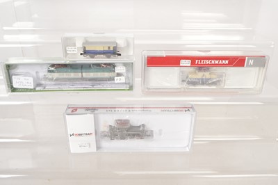 Lot 20 - Continental N Gauge Electric Locomotives and Coach, (4)