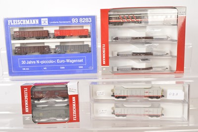 Lot 32 - Fleischmann N Gauge Continental Freight Cars