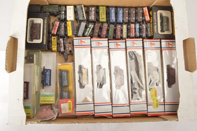 Lot 43 - N Gauge British Outline Goods Wagons (40)