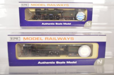 Lot 45 - Dapol N Gauge BR Steam Locomotives and Tenders (2)