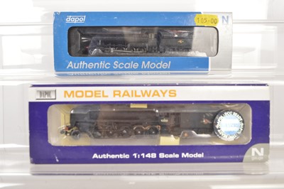 Lot 47 - Dapol N Gauge BR Steam Locomotives and Tenders (2)