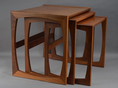 Lot 379 - A nest of three G-plan teak tables