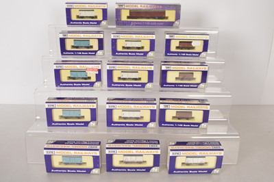 Lot 80 - Dapol N Gauge Goods Wagons all Repainted (14)