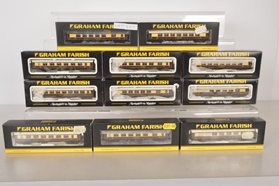 Lot 102 - Graham Farish by Bachmann N Gauge Pullman Coaching Stock (11)