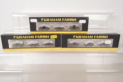 Lot 125 - Graham Farish N Gauge Tarmac Weathered Triple Tank Wagon Packs (3)