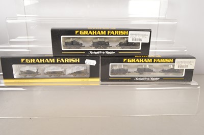 Lot 126 - Graham Farish N Gauge Triple Tank Wagon Packs (3)